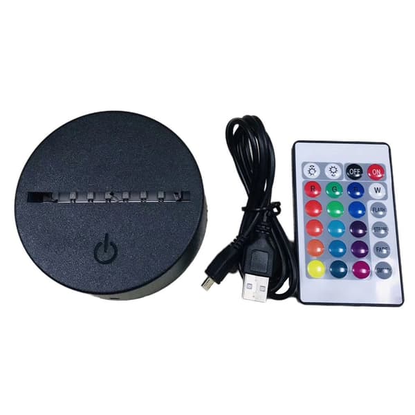 Fotball 3D Akryl Lysende USB Stereo Lysende Lampe