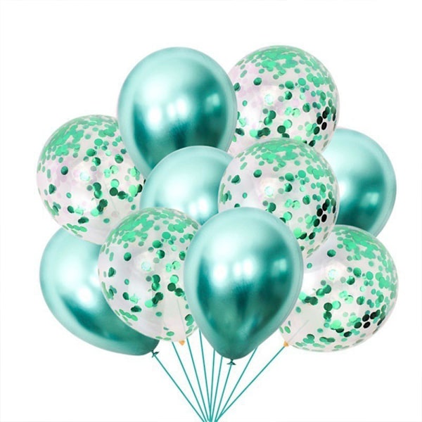 60 stk. Metal Sequin Ballon Sæt Latex Balloner | Fest Balloner