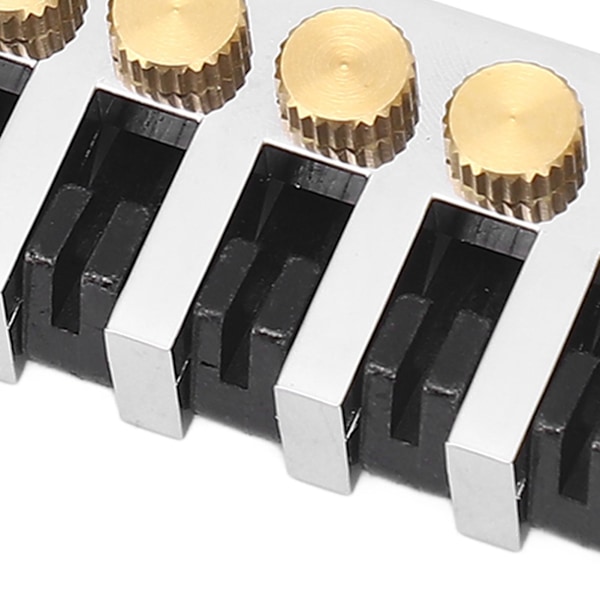 Gitarrstall Svansstycke Vändbart Wrap Around Sadelstall Stop Tailpiece för LP EPI Stil Elgitarrer Silver