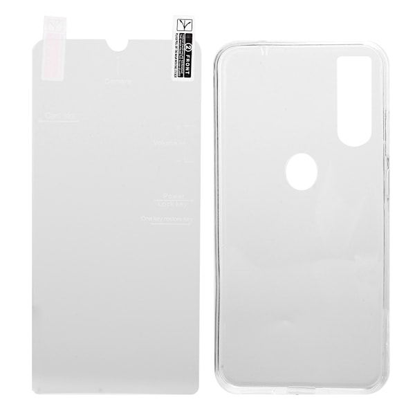 6.3in HD Vattendroppsskärm 4+64G Ansiktsigenkänning Smartphone Gradient Lila (100-240V) EU