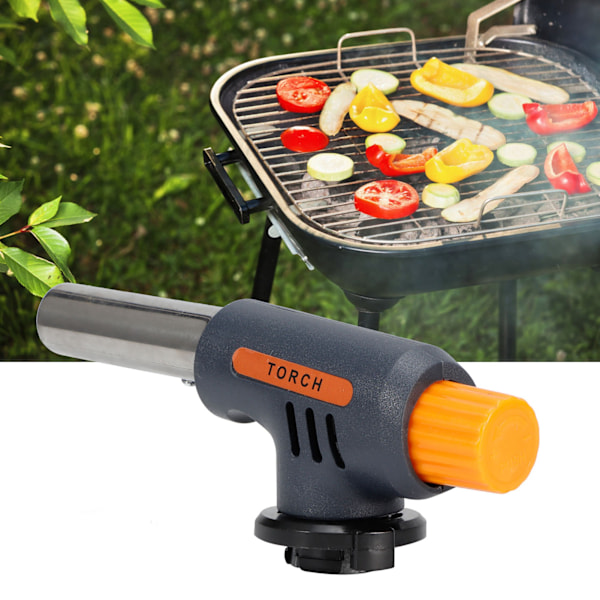 Gas Spray Gun Fire Torch Lighter Portable Justerbar Flamme BBQ Flammekaster til Grill Bagning