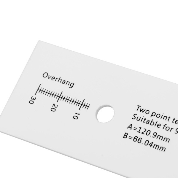 Patron for justering av patron for platespiller - Akryl LP platespillerpatron for justering av stift for måling