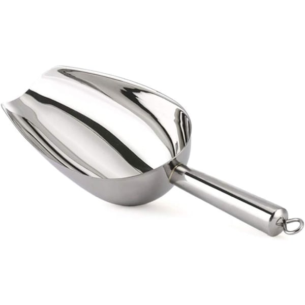 Rustfrit stålis-scoop, lille metalscoop til køkkenbar
