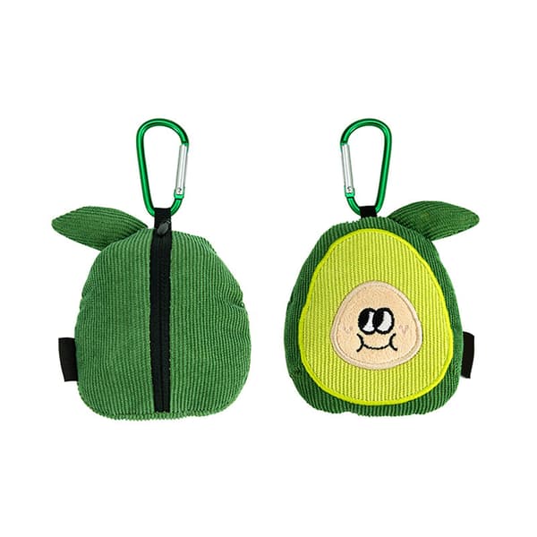 Bärbara förvaringsväskor Tecknad mode Fräsch stil för dagligt bruk Avocado