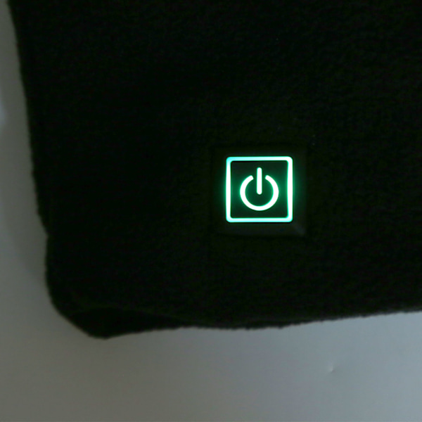 Uppvärmd halsduk mjuk polyester elektrisk värmehalsduk USB-driven 3 temperaturjusterbar svart halsvärmare för inomhus och utomhus
