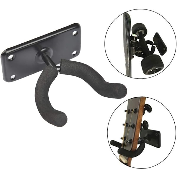 Gitarveggfeste, gitarholder, U-formet gitarveggfeste