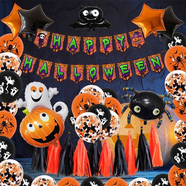 Halloween-juhlapalloköynnössarja juhlatarvikkeet A