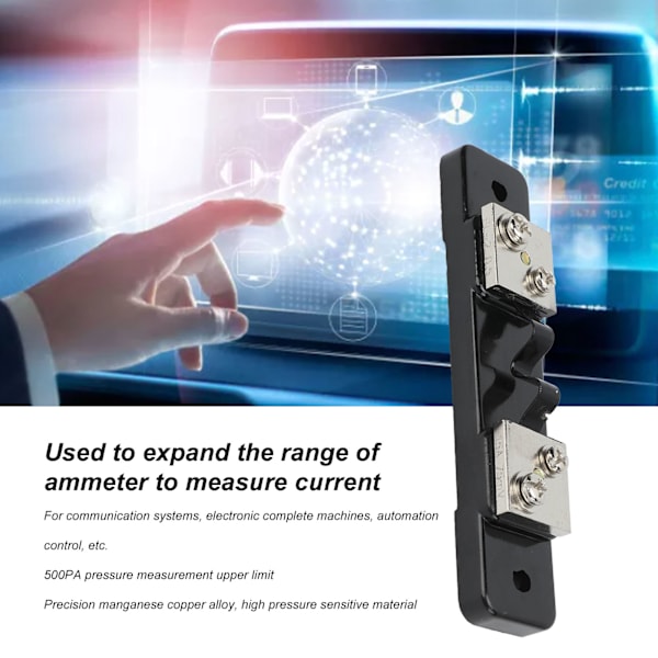 10 stk./sæt 75mV DC Strømmåler Shunt Modstand til Testudstyr Digital Analog Amperemetre 15A