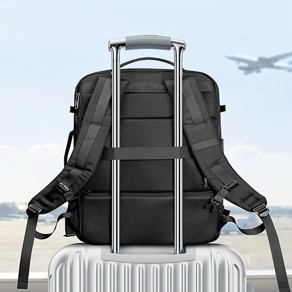 Inateck 42L Super Stor Handbagage Resväska Flygplan Laptop Ryggsäck för 15,6 tums bärbara datorer, Flyg Godkänd Ryggsäck Kabin Ryggsäck