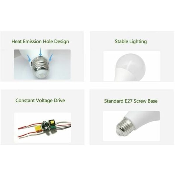 RGB-pære E27 LED fjernkontroll dimbar fargeskiftende lampe farget pære RGB-pære E27-kontakt, RGB+W 5W/A60 (minnefunksjon) - RGB+W 5W/A60 (minne