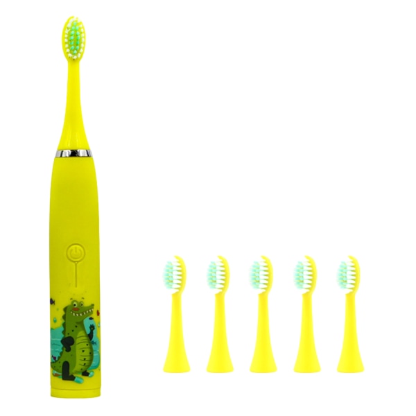 Elektrisk tannbørste for barn med 6 børstehoder, IPX7 vann