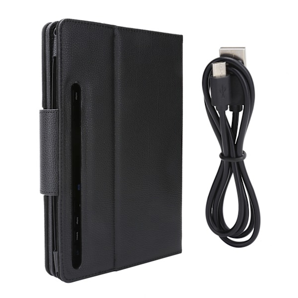 Bluetooth-tangentbord med fodral för Samsung Galaxy Tab S7 11 tum T870 T875 Läderställ Svart