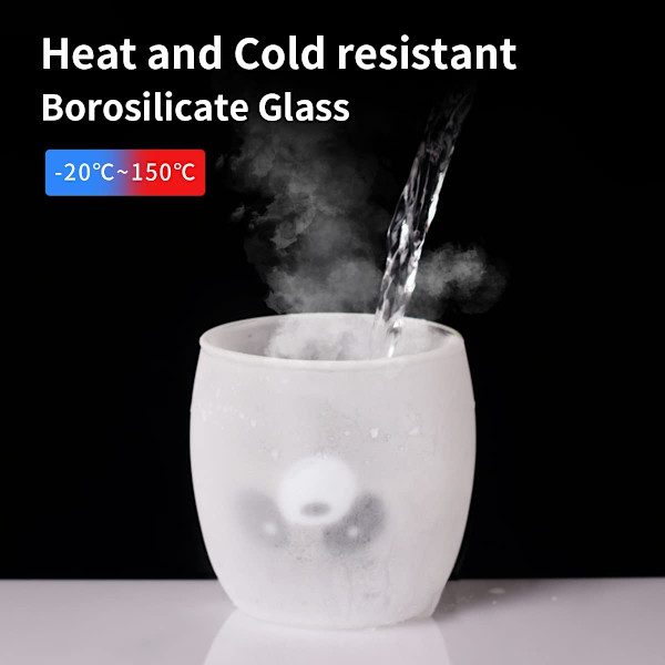 Söta muggar Dubbelväggig glas Panda Mugg Klar Kaffe Mugg Mjölkkopp