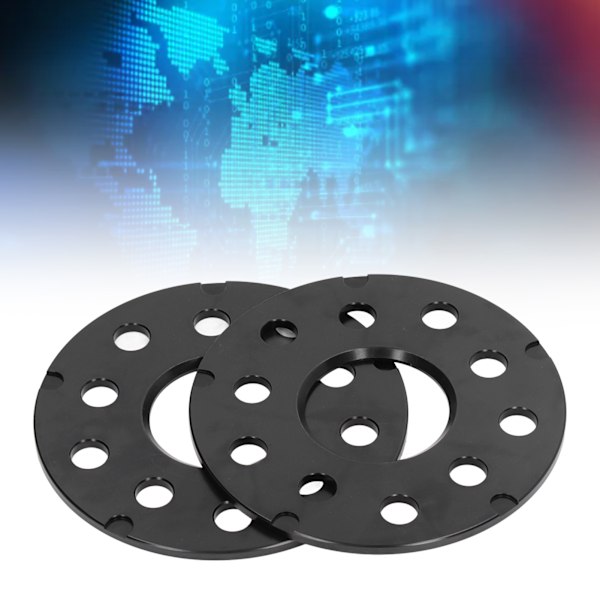 2 stk. 5mm/0.20 tommer Aluminiumfælgsskiver Bilnav Centric Hjul Adaptere Udskiftning til Seat