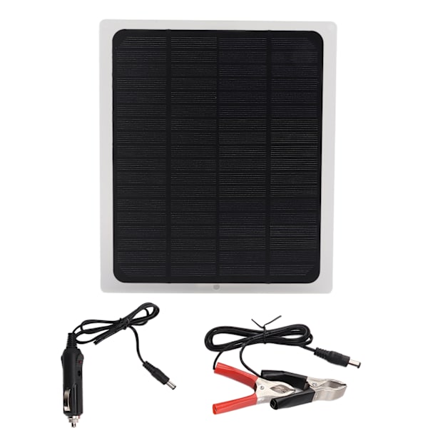 Högpresterande solpanel för bil och lastbil, 12V 10W batteriladdare med robust och hållbar design, lättviktig och vattentät, perfekt för off-grid