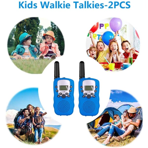 2 x Talkie Walkie Enfants, Radio à 2 Voies avec 8 Canaux