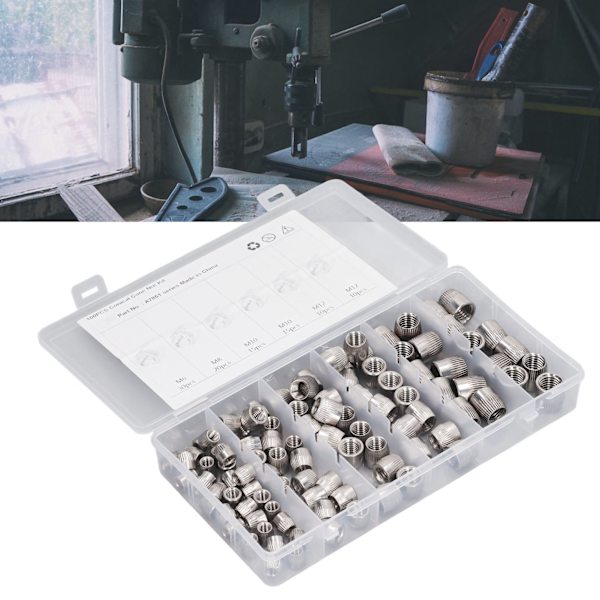 100 kpl 304 Ruostumattomasta Teräksestä Valmistettuja Kartioita Muttereita 6mm 8mm 10mm 12mm 4 Tyypillä Uritettuja Implosion Kartioita Muttereita