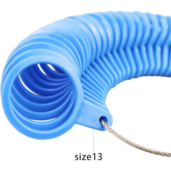 Ring Sizer - Fingermätare Mätning Ring Tool 27 PCs Storlek 1-13$ Blue