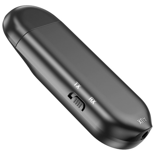Bluetooth lähetinvastaanotin, 2 in 1 langaton lähetin-/vastaanotinsovitin USB Bluetooth 5.0 -ääni, näyttö ja 3,5 mm Aux TV PC