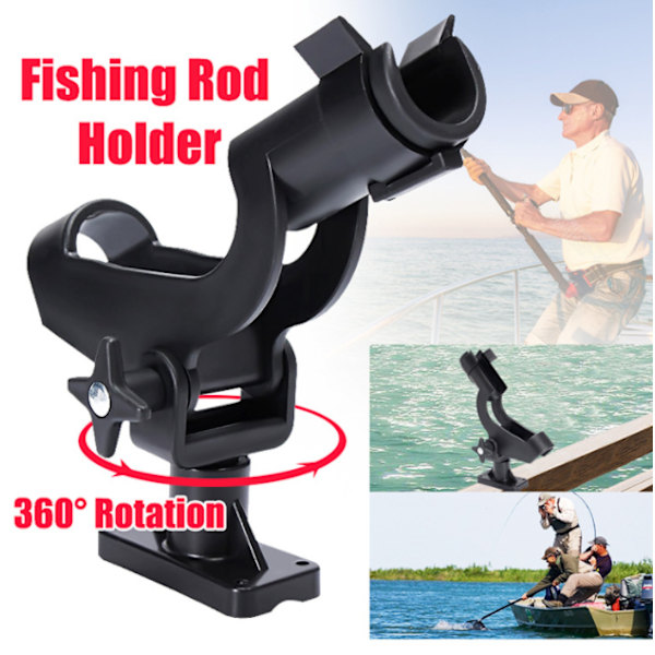 Fiske Power Lock Stang Holder med 2 Side Mounts Justerbar Båd Fiske Stang Holdere
