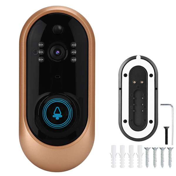 1080P HD Smart Trådløs WIFI Videodørklokke Sikkerhed PIR Kamera Dørklokke (WIFI Dørklokke)