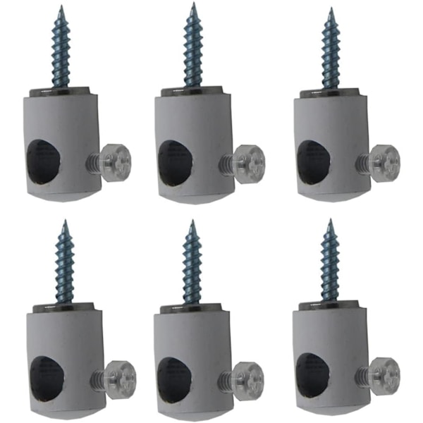 Set med 6 lyskroker for lysekrone, kabelinnfesting desentralisering elektrisk ledningskrok for lysekrone, taklampe, elektrisk kabel, inngang,