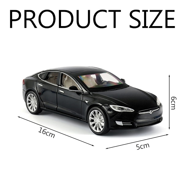 Tesla Model S 100d Diecast Model Bilar Leksak