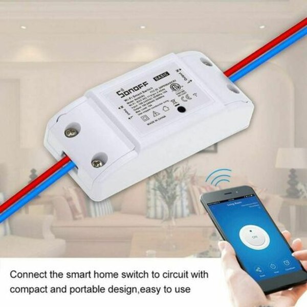 Sonoff Basic R2 Smart Wifi Switch Trådløs fjernbetjening Timer