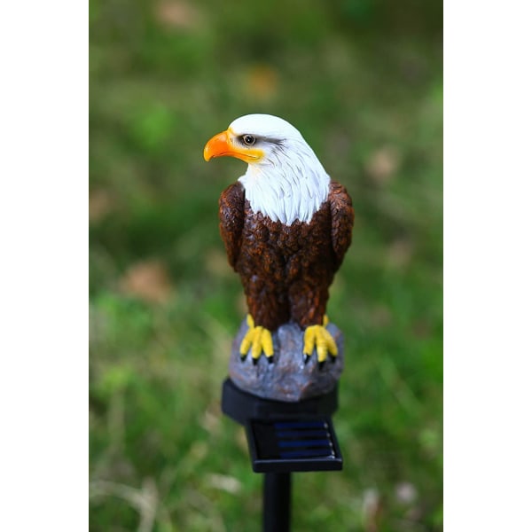 Eagle Figurine Hage Solar Stake Light Solar Eagle Lights Outdo