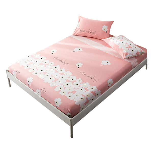 100% Bomulls Mjuk Bekväm Andningsbar Stretchlakan (150*200cm)