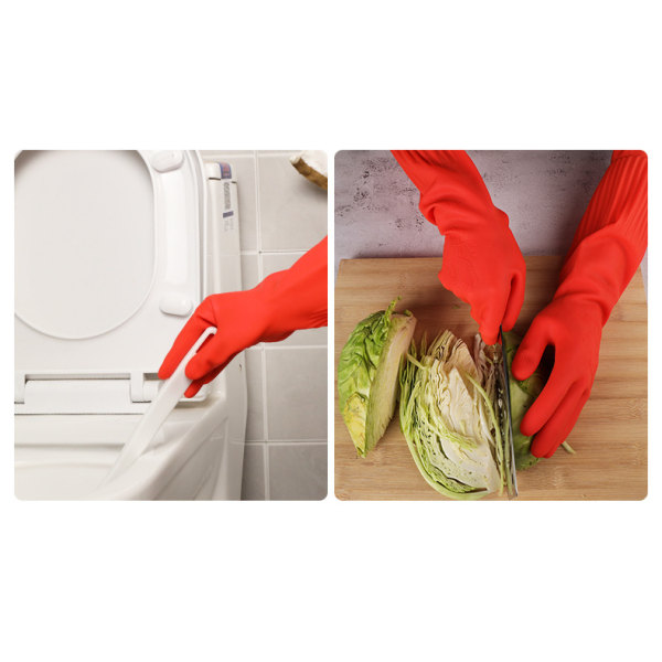Diskhandskar, återanvändbara hushållshandskar, kökshandskar, L