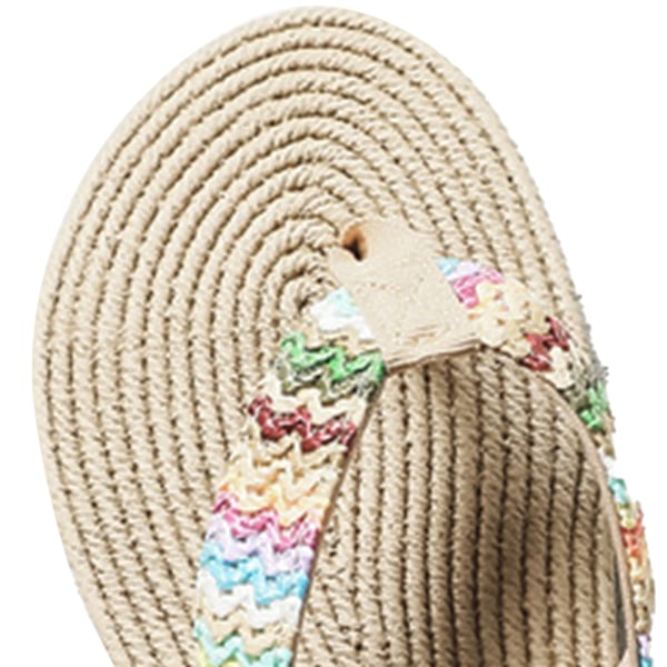 Sommarflip-flops för kvinnor Stabil klack Trendiga Bekväma Lätta Strandflip-flops Casual Sandaler för Semester Tunn 38