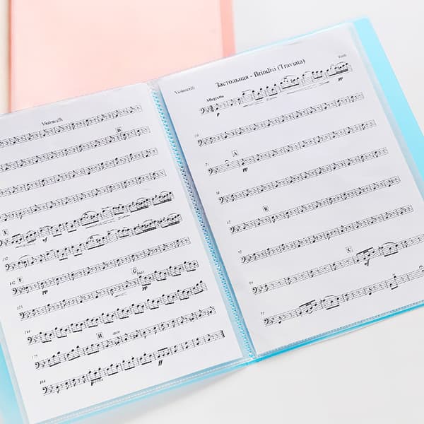 Præsentationsmappe, Binder med klare plastiklommer, A4