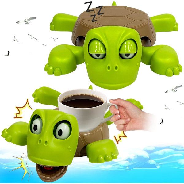 Set of 2 Turtle Pattern Coasters, Turtle Mug Holders, Patterned Coasters, Fun Turtle Coasters [GKS][TT]