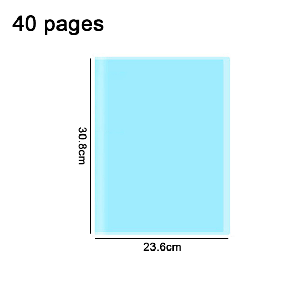 Esittelykansio, kansio läpinäkyvillä muovisilla taskuilla, A4