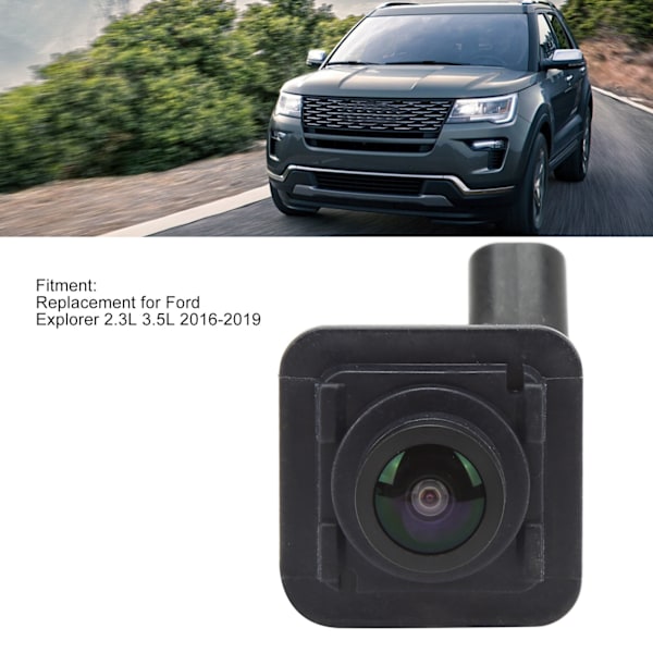 Forreste Grill Parkeringsassistentkamera GB5T 19H222 Frontkamera Udskiftning til Ford Explorer 2.3L 3.5L 2016‑2019