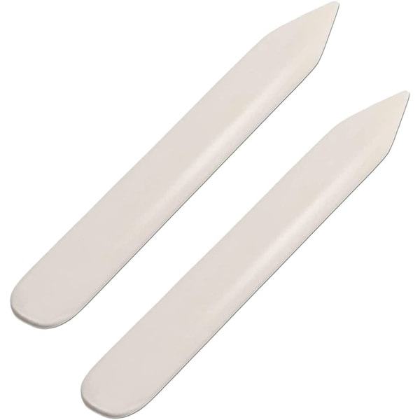 Ægte Bone Folder 2 stk Læderværktøj Scoring Folding Creasing