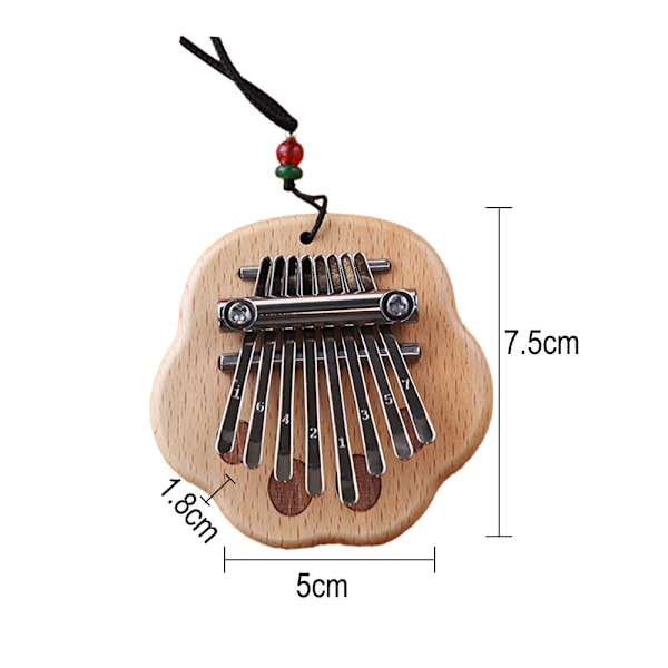 Træ Kalimba Finger Tommelfingerklaver Marimba Musikalsk godt tilbehør
