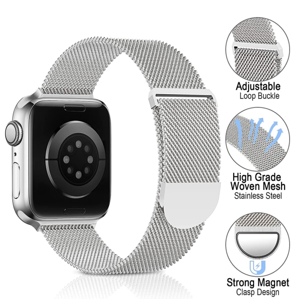 Metallrem kompatibel med Apple Watch-reim 38-41mm