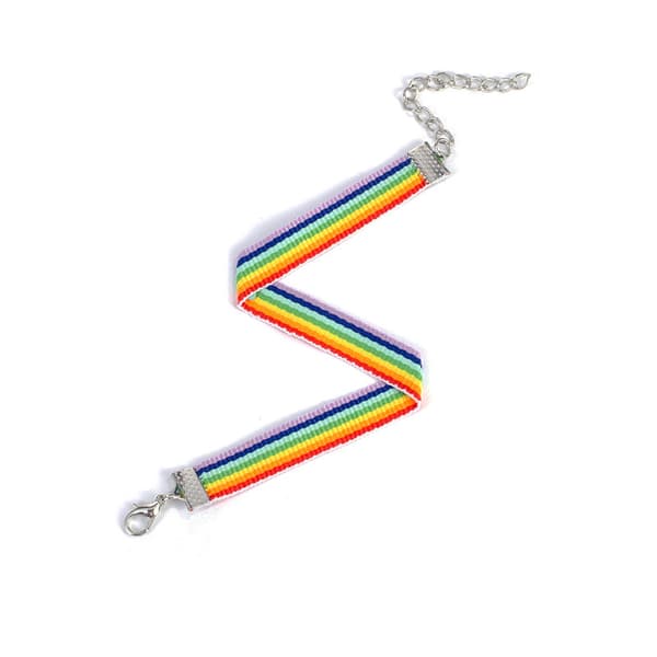 Regnbuearmbånd for menn, armbånd for gutter, Lgbt regnbue