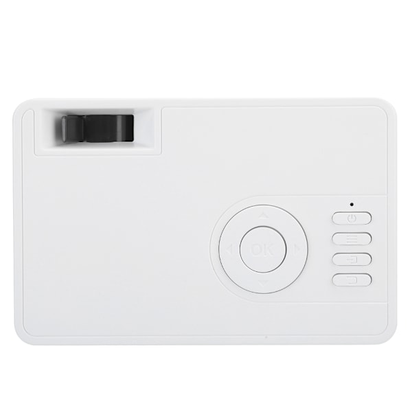 1080p Full High Definition Portabel Mini Projektor Smart Hemmabio Svart Vit 100‑240V US-kontakt