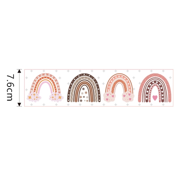 Bulletin Board Border Rainbow Bulletin Board Borders med Polka