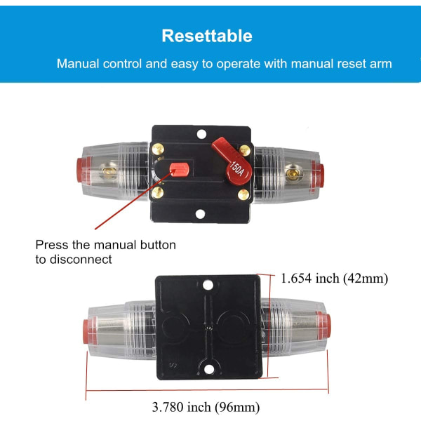 30A 40A 50A 60A 80A 100A 150A Audio Afbryder Auto Bil Ste