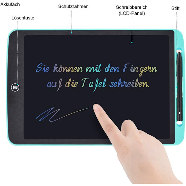 Upgrow LCD-kirjoitustaulu, 12 tuuman LCD-kirjoitustaulu,