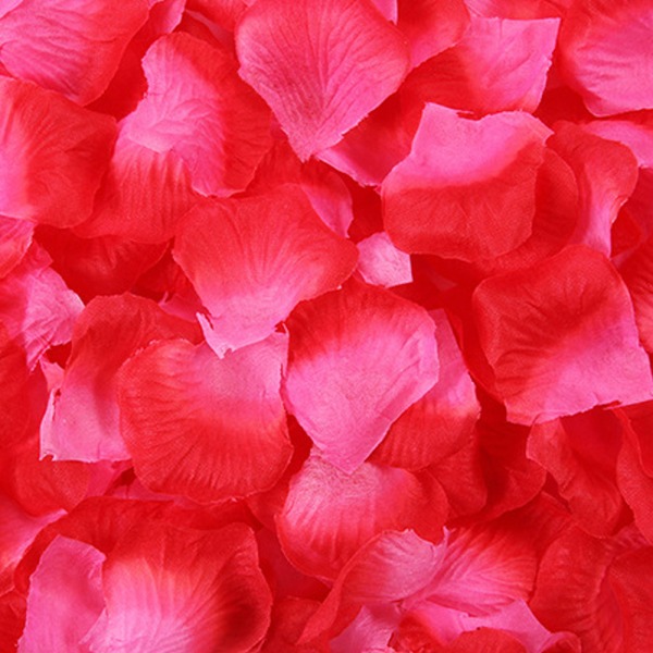 12 Poser Kunstige Rosenblade, Ikke-vævede Blomsterblade til