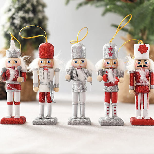 5 stk. Noël Nøddeknækker Soldat 12cm Soldat Nøddeknækker i B