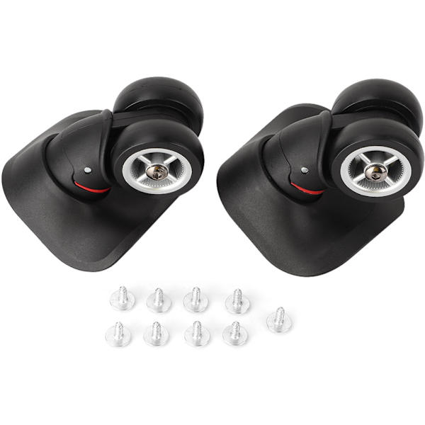 1 Par Svarta Resväskdelar Resväskehjul Ersättning Reparation Swivel Caster
