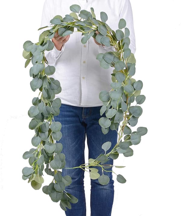 Kunstig eukalyptusgirlander, Jormftte, 183 cm, Grønn