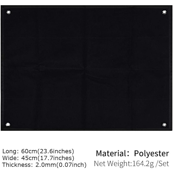 Militært taktisk patchpanel med moralpatchpanel (60 X 45 cm), svart moralpanel-skjermpatch