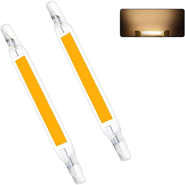 R7S LED-lamppu 118mm 10W lineaarinen halogeenilamppu 2 kpl LED COB R7S-lamppuja Kaksinkertainen päävalonheitinlamput J118 Valonheitin Puutarha Autotalli Maisema